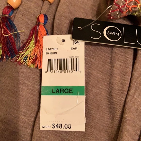 26. Soluna Swim Smocked Cover-up Skirt in Brown - Picture 7 of 9